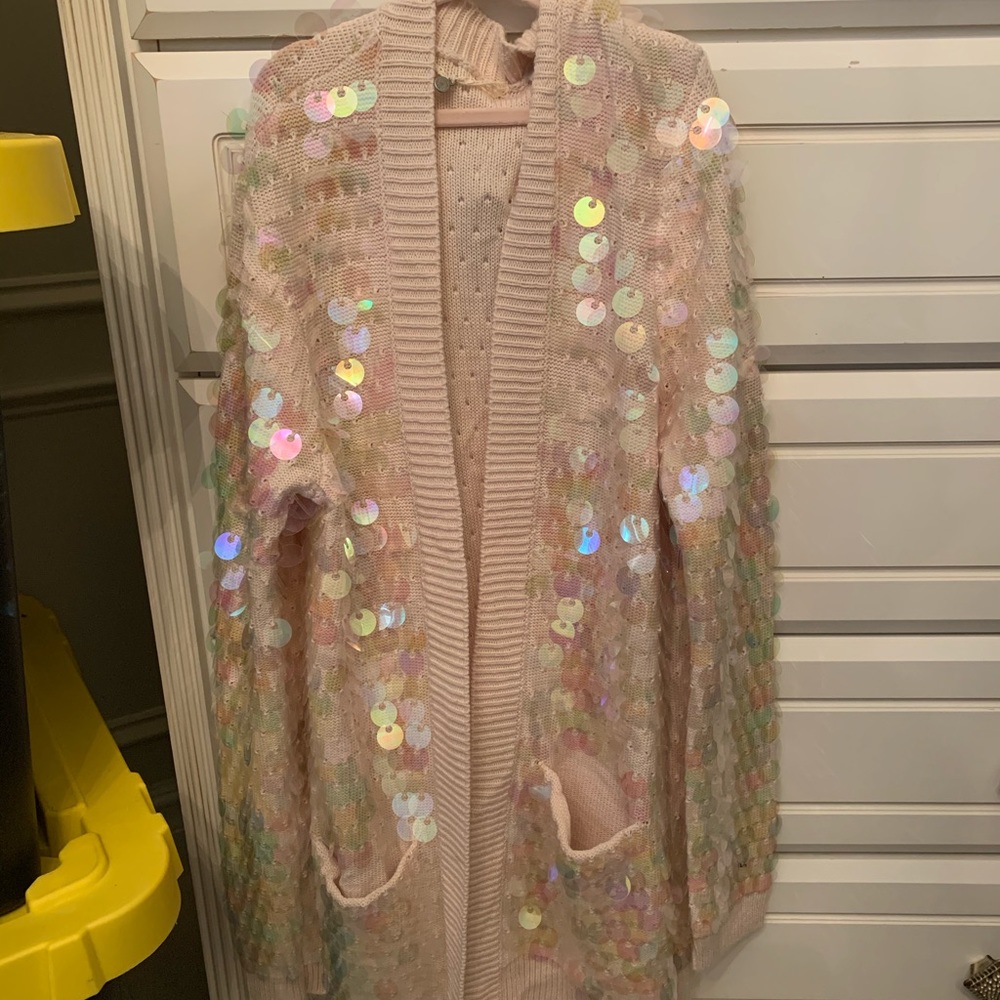 Knitted & knotted cardigan